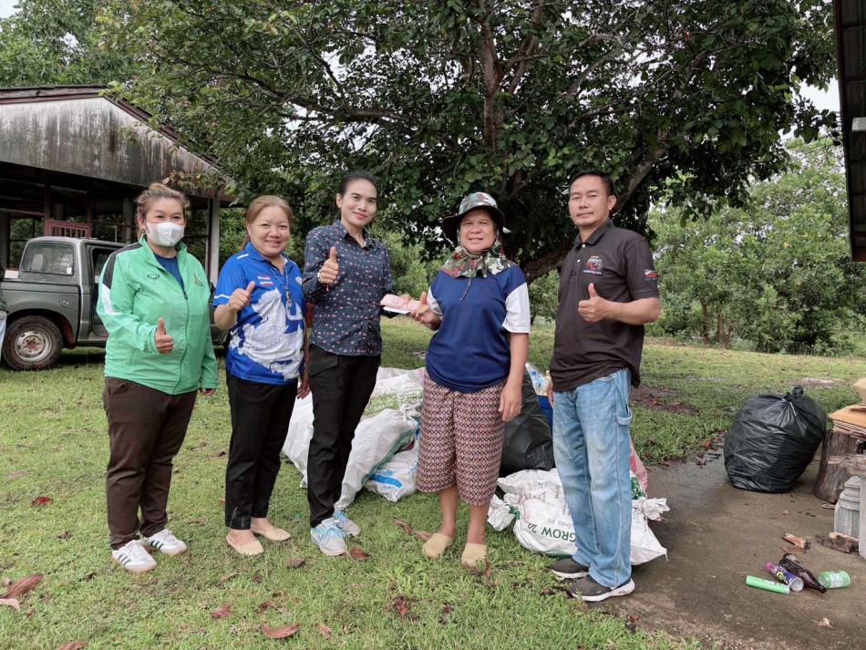 สำนักปลัด องค์การบริหารส่วนตำบลบะฮี ออกรับซื้อขยะรีไซเคิลในตำบลบะฮี  ตามโครงการธนาคารขยะองค์การบริหารส่วนตำบลบะฮี